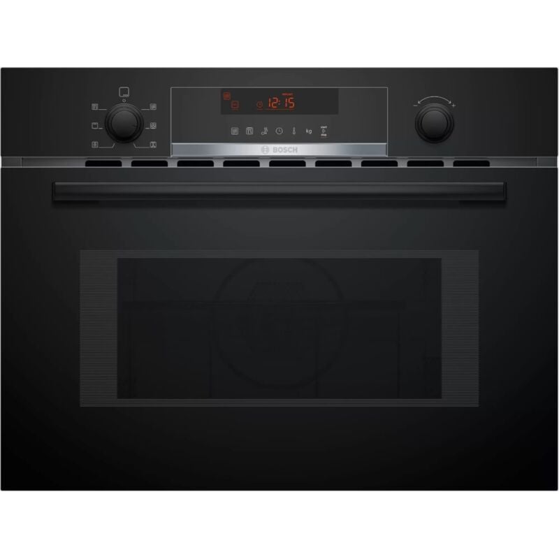 Bosch CMA583MB0, Kombi-Mikrowelle mit 44l Hohlraumvolumen, 3350W, Edelstahl, 15 Automatikprogramme, schwarz