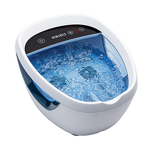 HoMedics Shiatsu Bliss Foot Spa - Beheiztes Fußsprudelbad Fußbad mit Fußmassagegerät zur Stimulierung der Durchblutung für Erholung und Entspannung der Füße mit Trockenmassage- & Heizfunktion bis 40°C