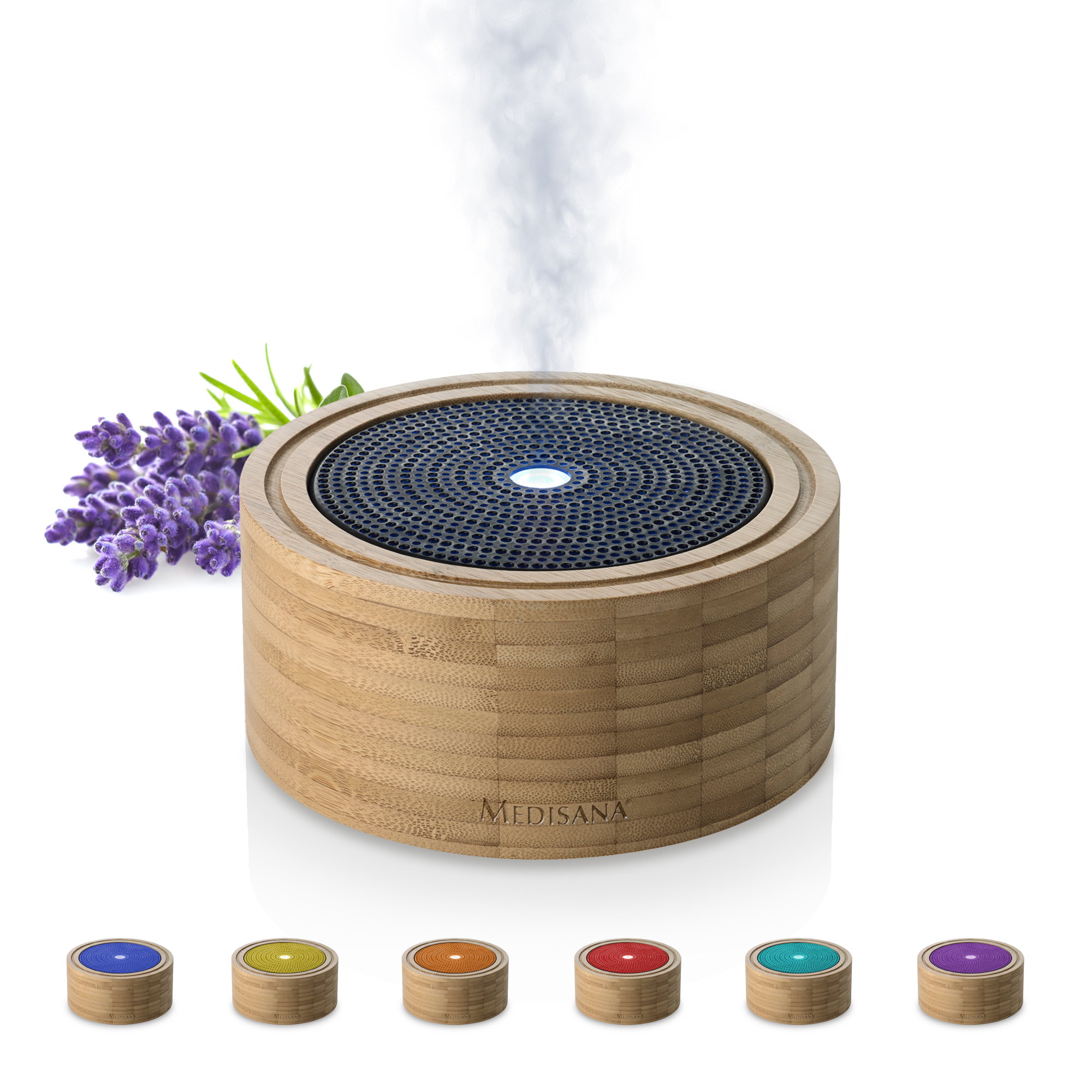 medisana AD 625 Aroma Diffuser Bambus Raumerfrischer Lufterfrischer  Duftlampe mit Timer Raumduft elektrisch Ätherische Öle Duftöle  Wellness-Licht in 6 Farben 100 ml: Tests, Infos & Preisvergleich