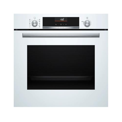 Bosch HBG536EW3, Multifunktionsofen Serie 6, 60 cm, mit Reinigungsassistent und vorprogrammierten Rezepten, weiß