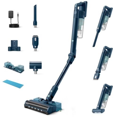 PHILIPS Kabelloser Staubsauger 5000 Series Flex XC5244/10, starke Saugkraft, 60 Min. Laufzeit, LED-Düse, Tierhaar- und Fugendüse, flexibles Rohr, austauschbarer Akku