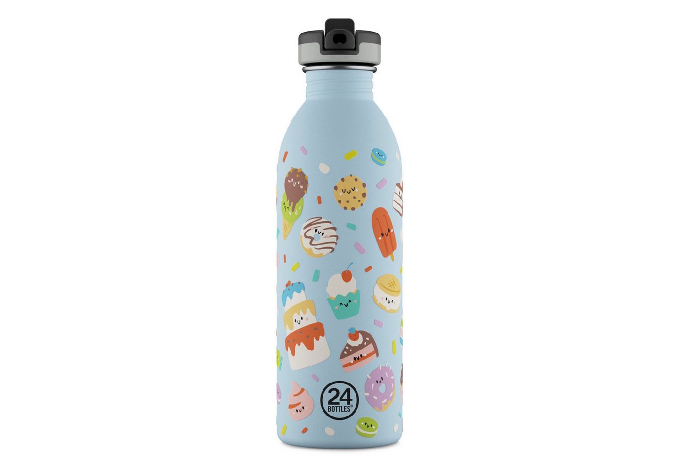 24 Bottles Urban Bottle Kids, leichte Edelstahl-Trinkflasche für Kinder, emissionsfreies Design