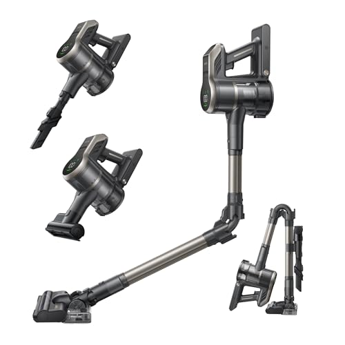 MOVA S2 Stielsauger, Akkubetrieb mit 460 Watt, 25.000 Pa Saugkraft, 60 Minuten Akkulaufzeit, 5-stufiges Filtersystem und integriertes LED-Display