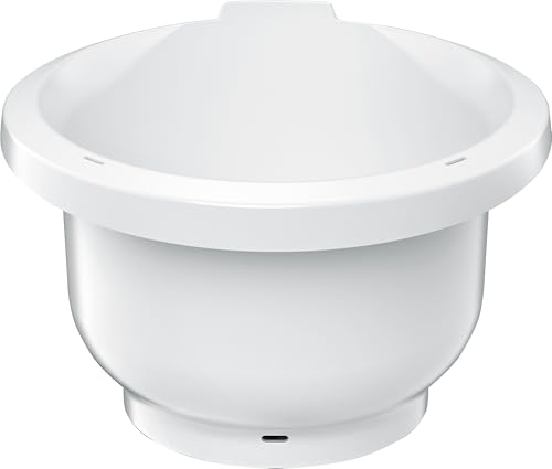 Bosch Kunststoff-Rührschüssel MUZS6KR, 5,5 L mit Deckel und Griffen, BPA-frei, für Küchenmaschinen Serie 6, Weiß
