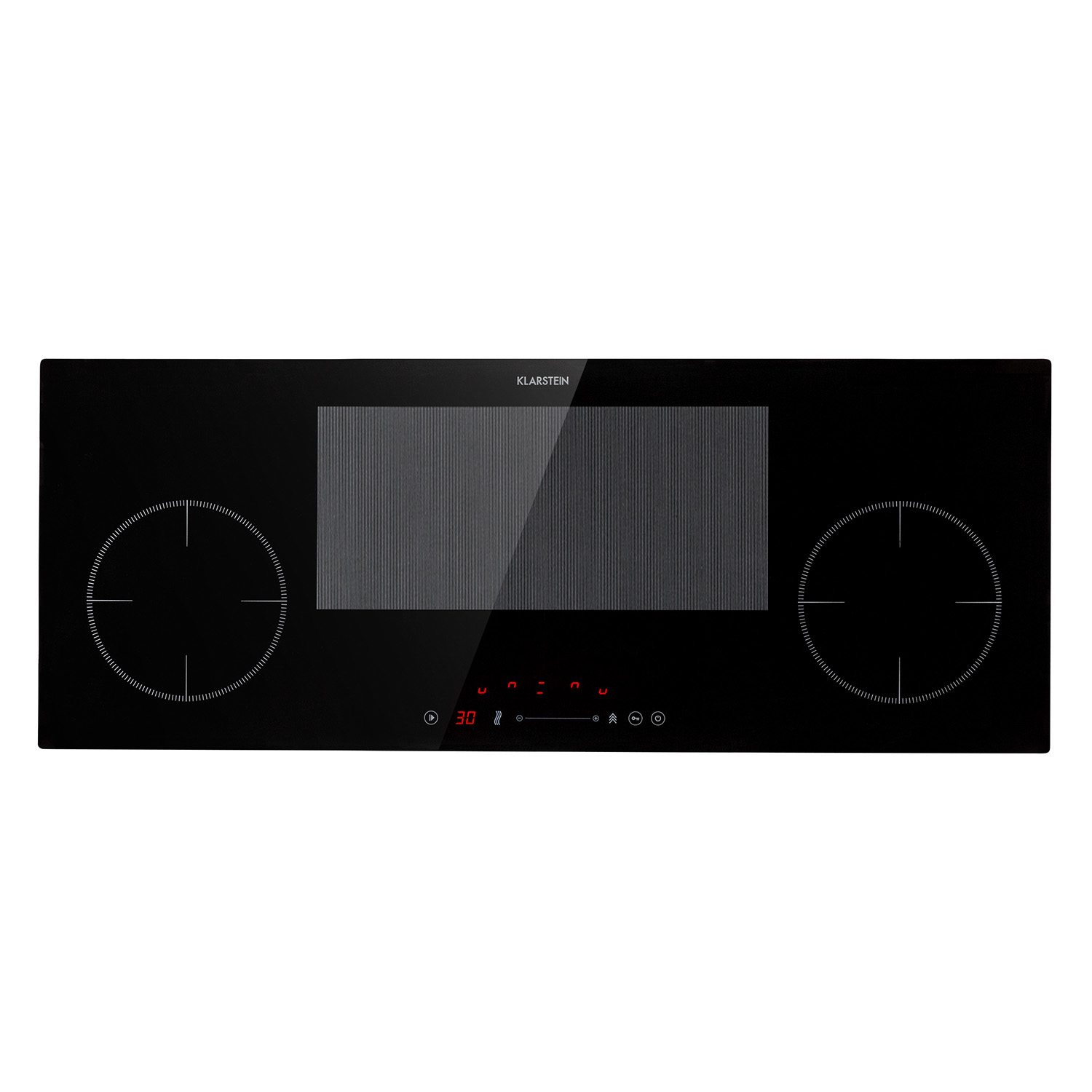 Klarstein Delicatessa 90 Slim Einbaukochfeld Induktion 4 Zonen 7000W Autark