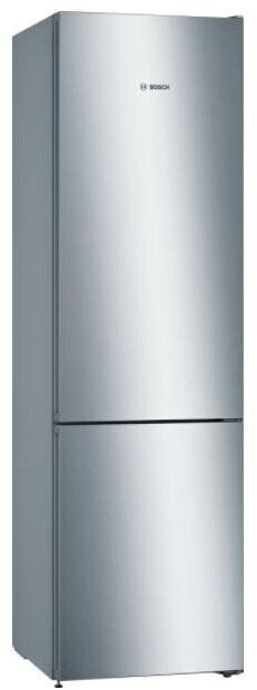 Bosch KGN39VLEB Serie 4 Kühl-Gefrierkombination, freistehend, Edelstahl, NoFrost, 0-Grad-Zone, LED, Breite 60 cm, Energieklasse E