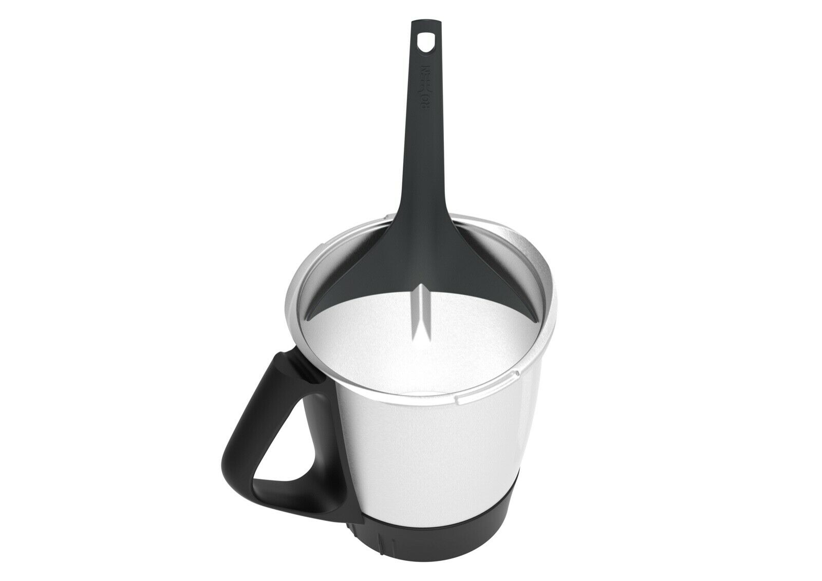 Wundermix Rochen Innenwandspatel, fürThermomix TM5, TM6, TM Friend, spülmaschinengeeignet, anthrazit