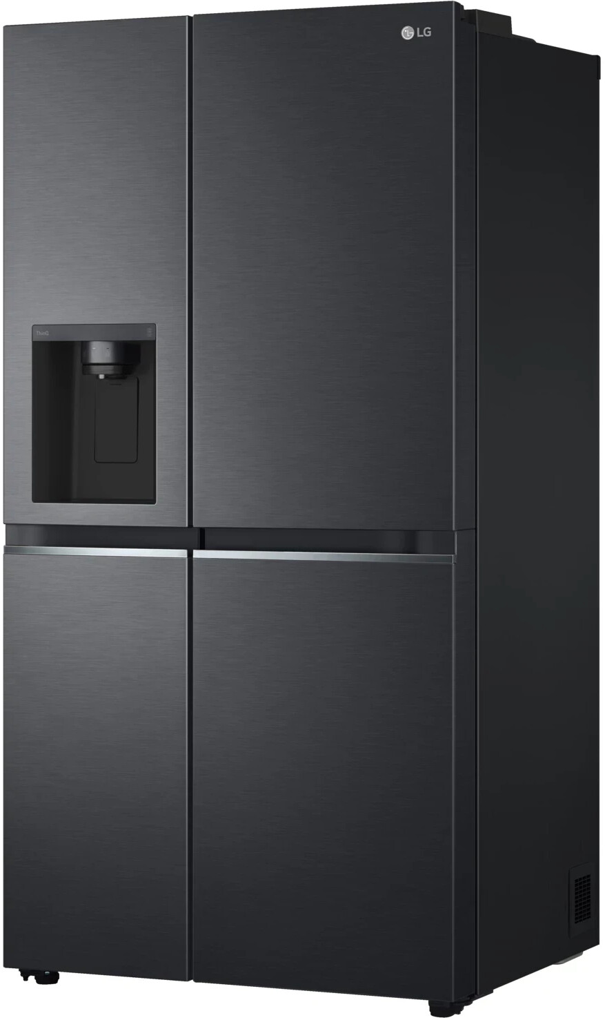 LG GSLV71MCLE SidebySideKühlschrank, freistehend, schwarz, NoFrost, Wasser und
