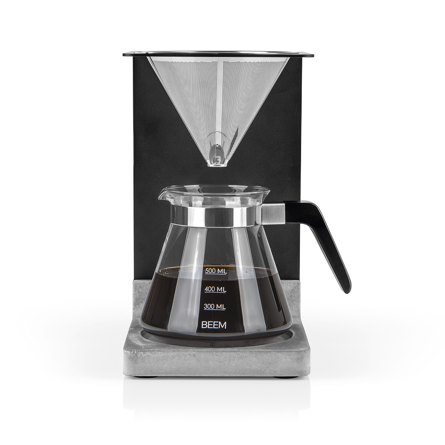 BEEM POUR OVER Kaffeebereiter Set - 4 Tassen | 4-teilig Betonoptik