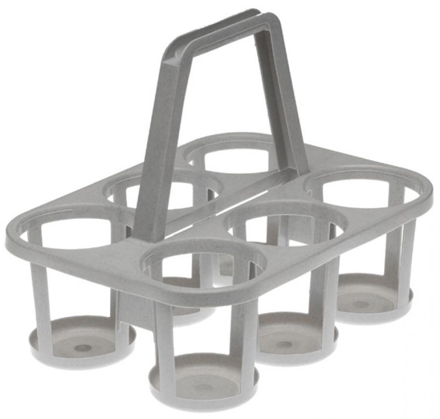 ok Flaschenträger 6-fach, PP, dunkelgrau