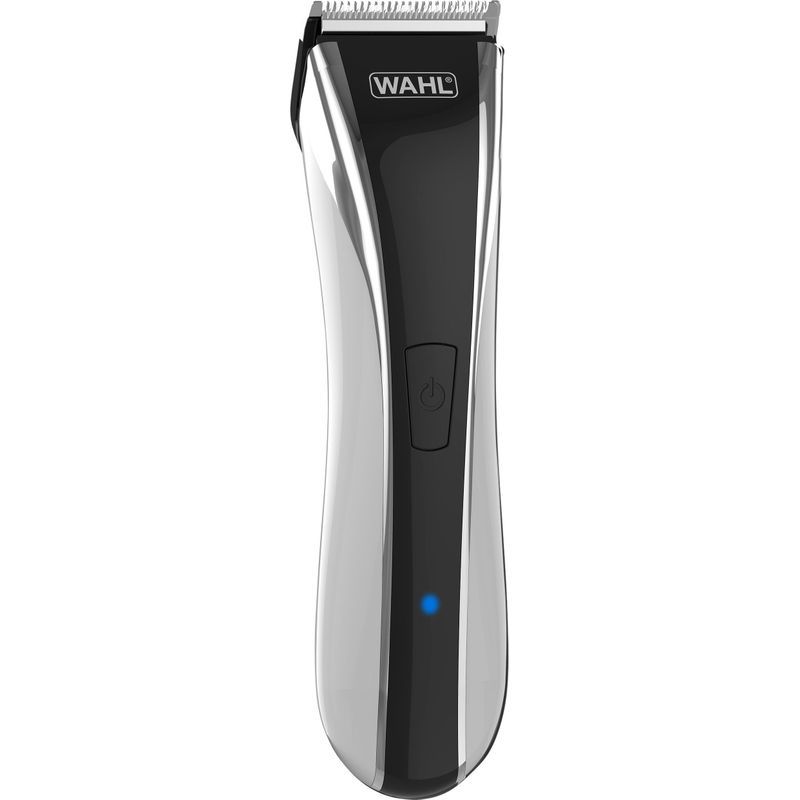 Wahl Lithium Pro LED Haarschneider Akkubetrieb 100 Minuten Akkulaufzeit Schnittlänge 1-2,5 mm schwarz, silber inkl. 6 Kammaufsätze, Aufbewahrungstasche, Kamm, Schere
