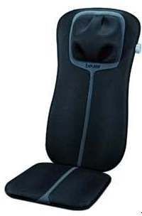 Beurer MG 254 Shiatsu-Sitzauflage, Nackenmassage, Massage des gesamten Rückens, schwarz-grau