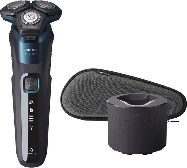 Philips Herren Rasierer S5579-50, Reinigungsstation, ausklappbarer  Langhaarschneider, mit SkinIQ Technologie: Tests, Infos & Preisvergleich