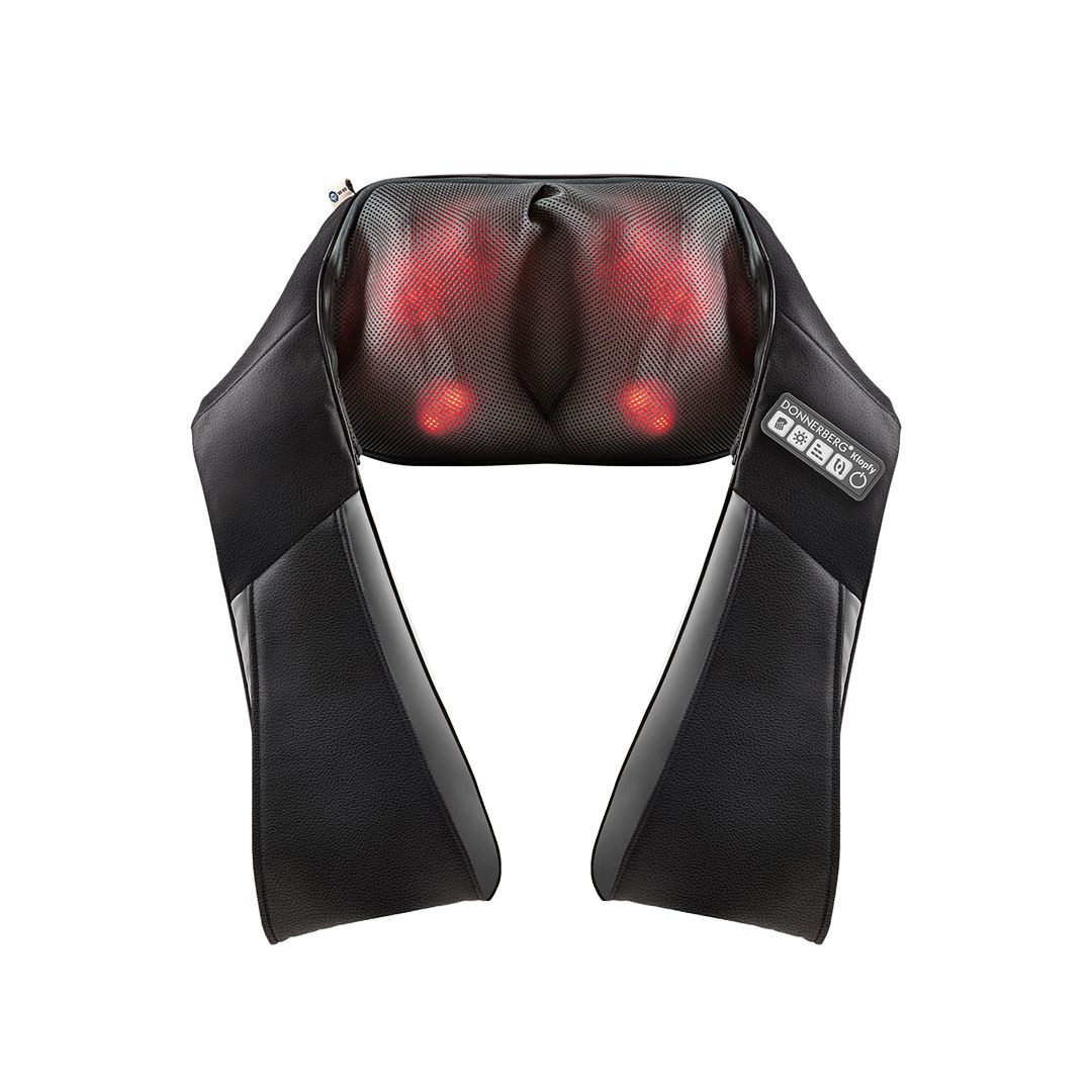 Donnerberg NM088 Nackenmassagegerät Klopfy schwarz Shiatsu-Massage für Nacken, Rücken, Schulter, Beine