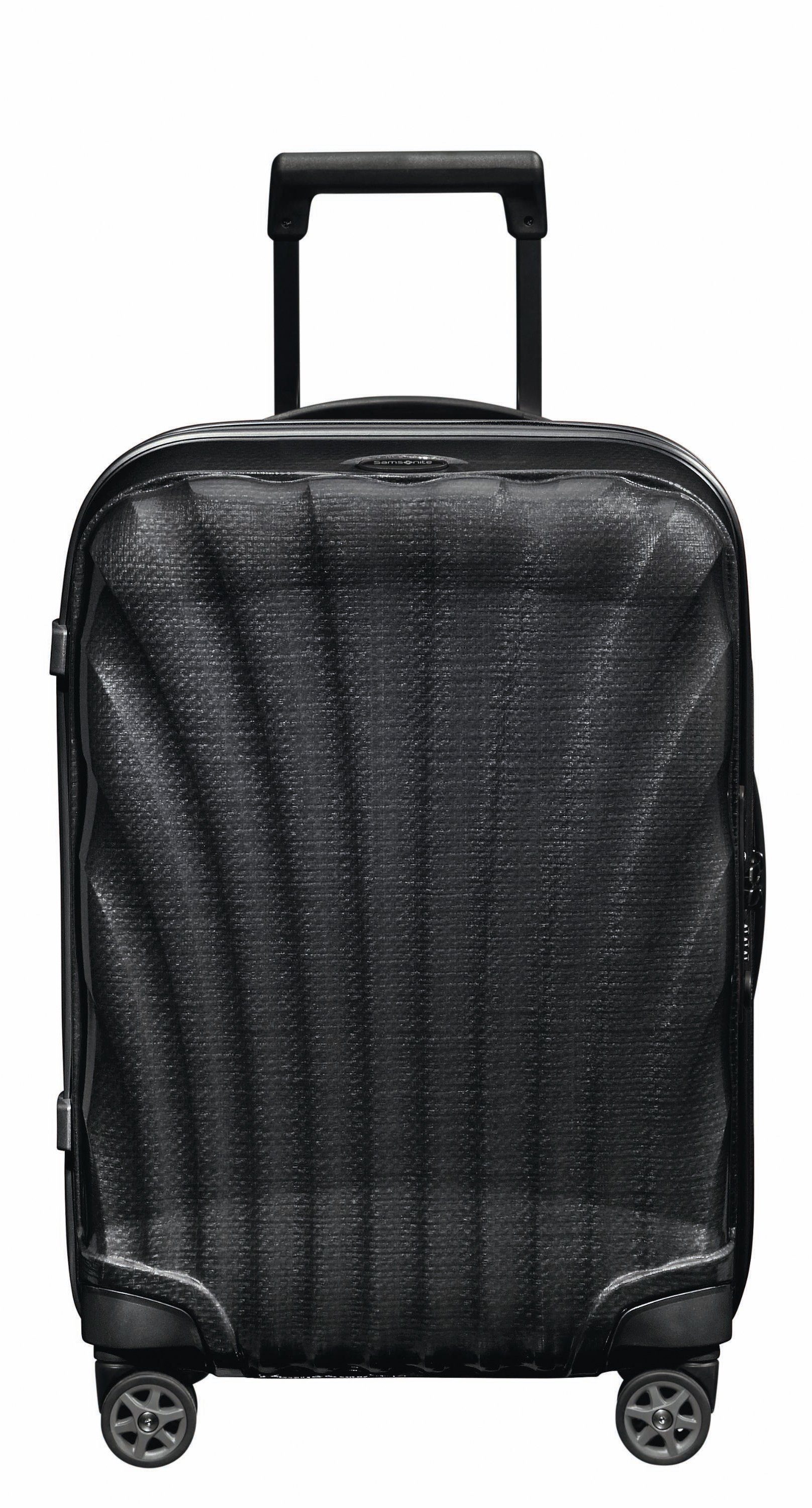Samsonite Hartschalen-Trolley C-LITE 55, 4 Rollen, Handgepäck-Koffer Reisekoffer TSA-Zahlenschloss, recycelte PET-Flaschen, USB-Anschluss, Curv® Material, blau
