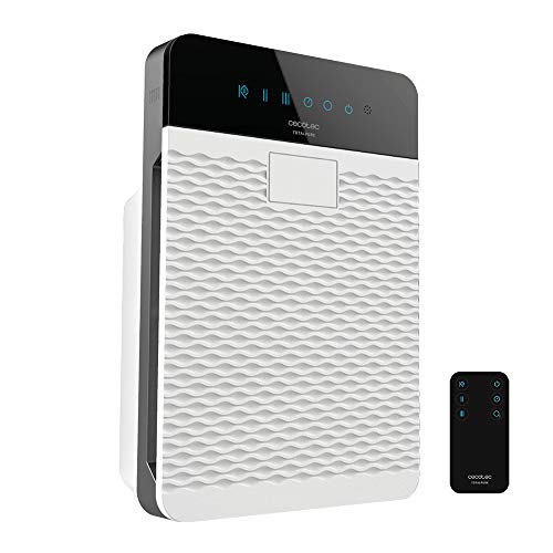Cecotec TotalPure 5000 Max Ozone Ozon-Generator & Luftreiniger, 50 W, bis 30 m², 400 mg-h, CADR (Clean Air Delivery Rate) 180 m³-h, 3fach-Filterverfahren, weiß-schwarz (05629)
