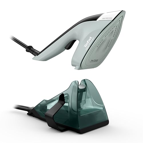 Tefal Duo Power JF4031 2-in-1 Bügeleisen und Dampfglätter, 1700 W, Eukalyptus/Schwarz, 25 g/Min. Dampfmenge, 100 g/Min. extra Dampfstoß, leichtes Handteil, 30 Sek. Aufheizzeit