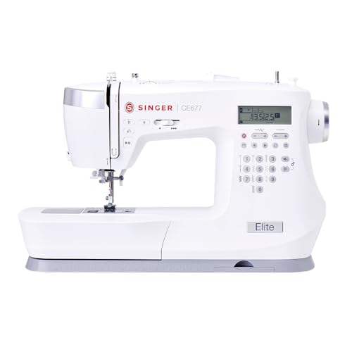 SINGER Elite »CE677« Computernähmaschine mit 200 Stichen, LCD-Display und integriertem Nadeleinfädler