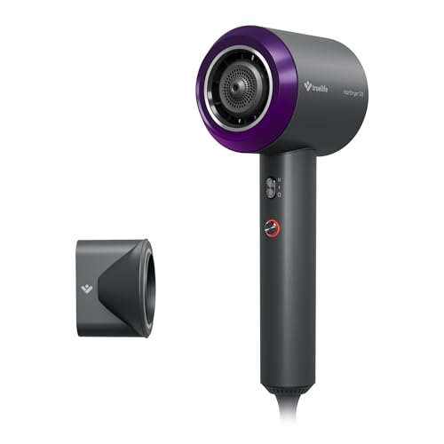 TrueLife Haartrockner TrueLife HairDryer D3, Ionisator, 2 Geschwindigkeiten, 4 Temperaturen, leise (schwarz)