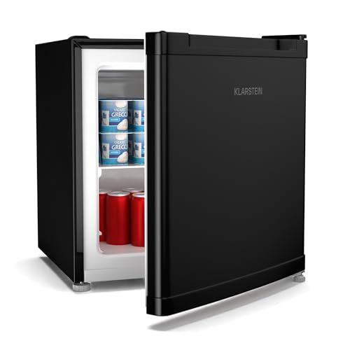 Klarstein Irene Mini-Gefrierschrank, 31L Kühl-/Gefrierkombination, -24 °C bis 10 °C, Energieeffizienzklasse C, Leise 38 dB, Weiß