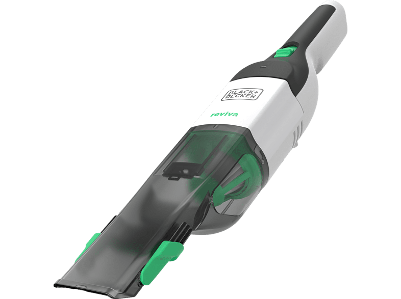 Black + Decker REVHV8C reviva Handstaubsauger, 10 min Akkubetrieb, HEPA-Filter, weiß-grün