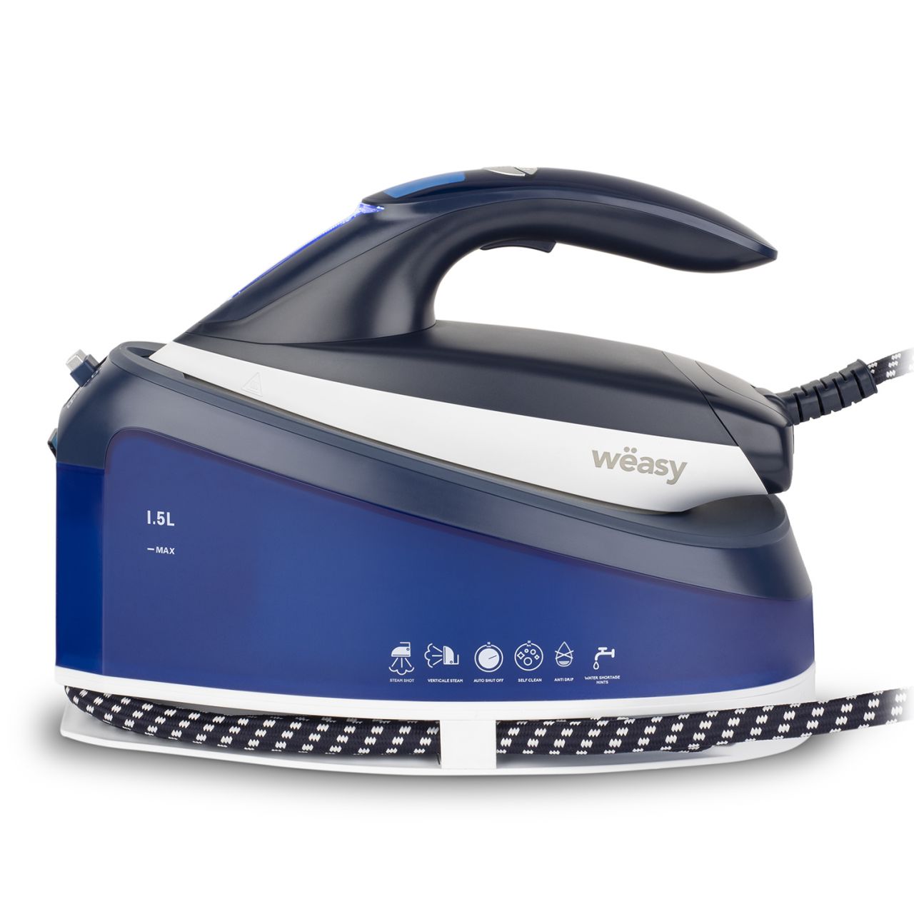 Wëasy Hochdruck-Dampfbügelstation LIN220, 5,5 bar, Leistungsstarke und kontinuierliche 120g/min, Un