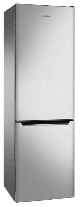 Amica KGCN 387 140 E Kühl-Gefrierkombination, freistehend, edelstahl, Breite 55 cm, Energieklasse D