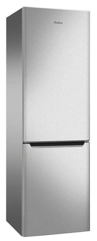 Amica KGCN 388 140 E Kühl-Gefrierkombination, freistehend, edelstahl, NoFrost, Breite 55 cm, Energieklasse D