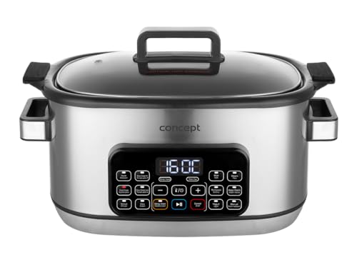 Concept CK9000 Multifunktionskocher 6 l, Schongarer mit 10 Programmen und Digitalanzeige