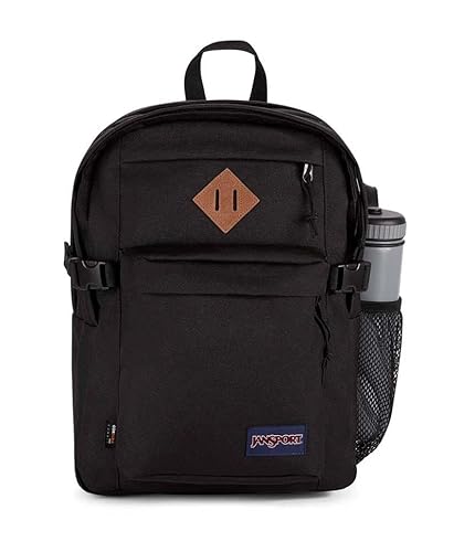 Jansport Freizeitrucksack Main Campus, ergonomische S-Kurven-Schultergurte, gepolstertes 15-Zoll-Laptopfach, Deep Juniper