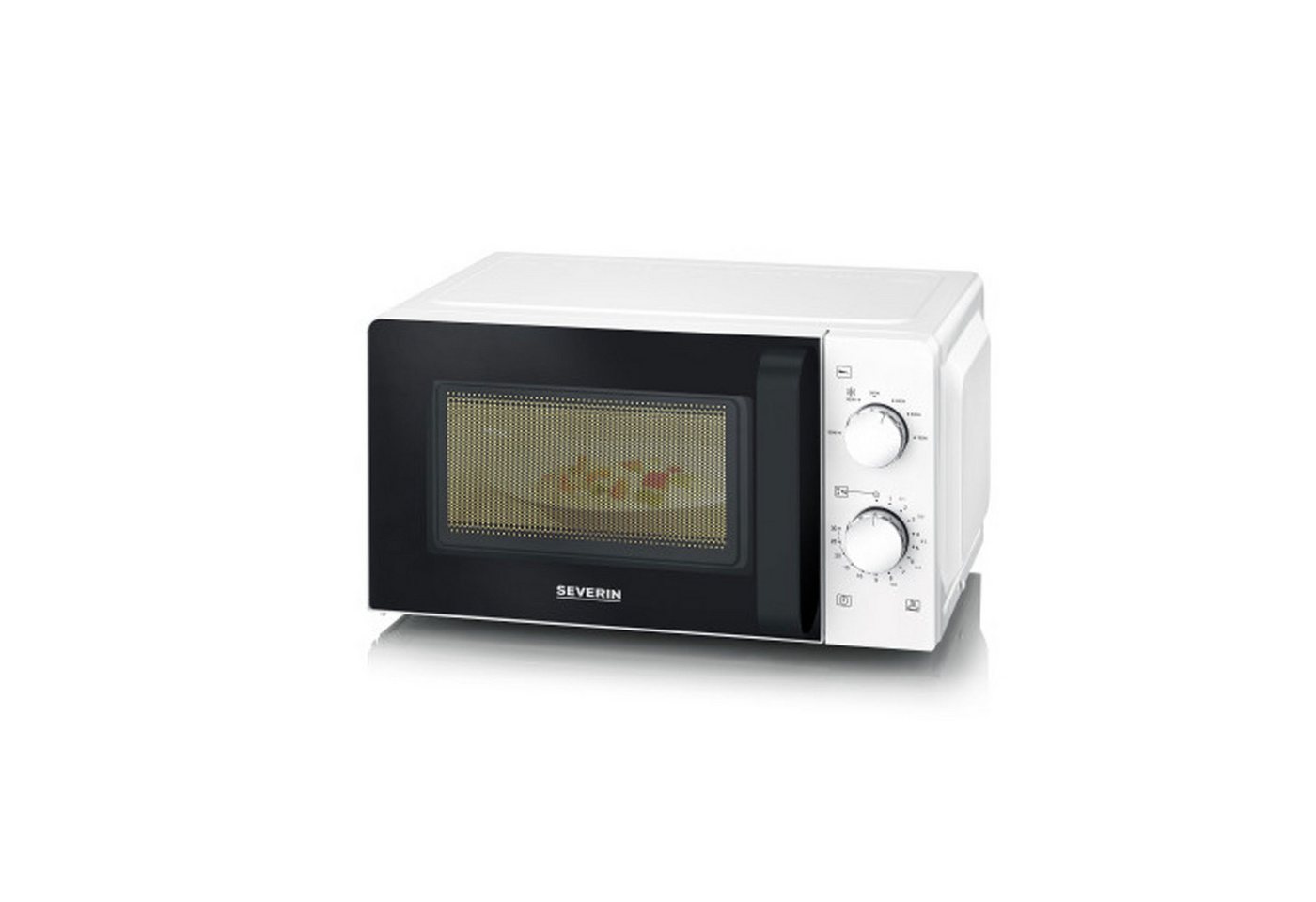 Severin MW 7570, Solo Inverter Mikrowelle mit 19 Litern Garraum, 700 Watt, 6 Leistungsstufen, Auftaufunktion, schwarz