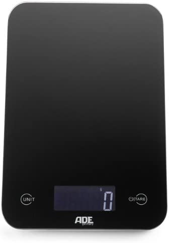 ADE Slim digitale Küchenwaage (Farbe: schwarz)