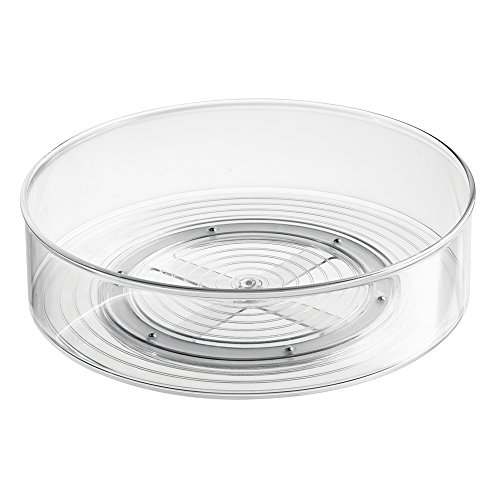 InterDesign iDesign Fridge/Freeze Binz Kühlschrank Organizer, Drehteller Kunststoff, durchsichtig, praktische 360 Grad Drehung