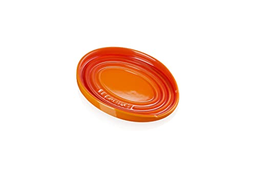 Le Creuset ovale Löffelablage aus Steinzeug, Ofenrot, 71507150900099