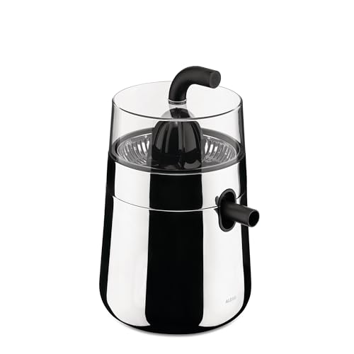 Alessi Toru NE02 B, Elektrische Entsafter aus Edelstahl 18/10 mit thermoplastischem Harz, 85 W, schwarz