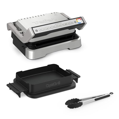 Tefal OptiGrill 4in1 GC776D10, Infos Kontaktgrill, Aufklappbarer Inkl. 9 Backofen-Funktion, & Temperatur- Zeitanpassung: Preisvergleich und Autom. Programme, Tests, Grillzange