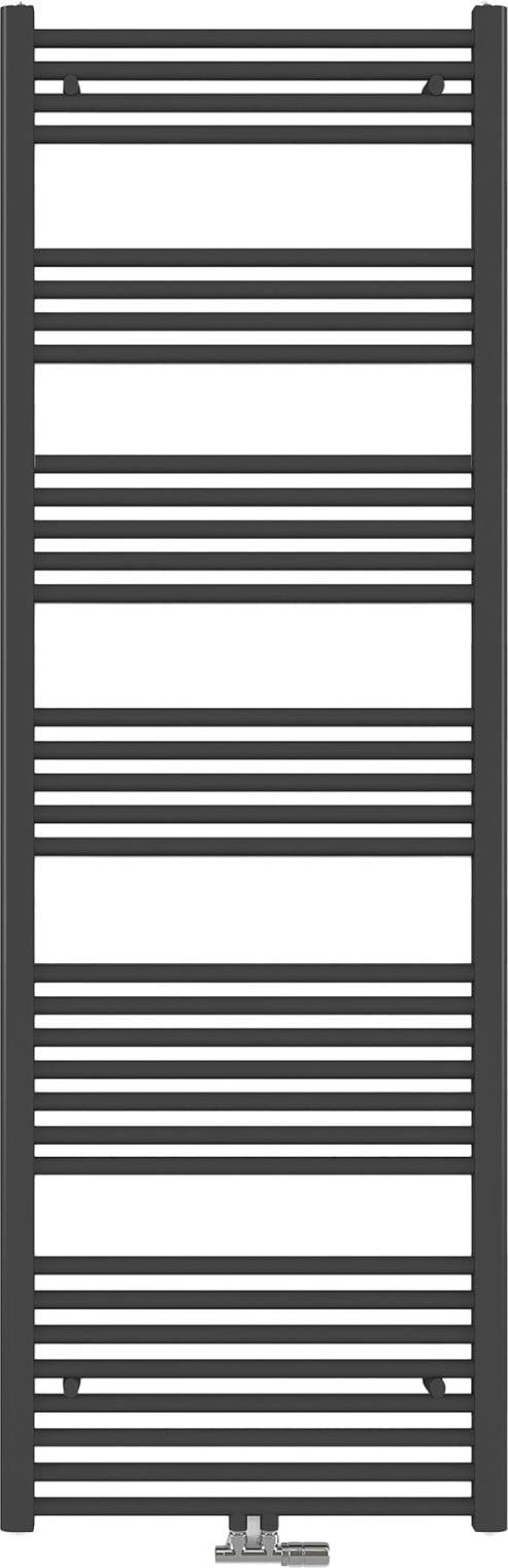 Emke Elektrischer Badheizkörper, Anthrazit 75x60cm 337W, modernes Design, Heizkörper, Grau