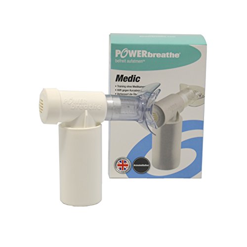 HaB POWERBREATHE Medic Atemtrainer, effektives Atemtherapiegerät zur Stärkung der Atemmuskulatur