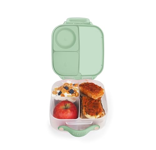 B.Box Mini Spearmint, Lunchbox mit herausnehmbarem Trennwand und Silikondichtungen, Grün