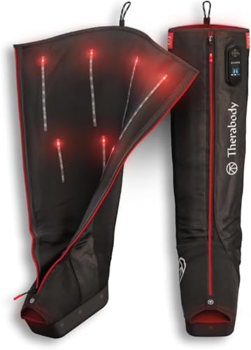 TheraGun JetBoots PRO Plus, Kabelloses Massagegerät für Beine mit Vibrationstherapie, Licht und pneumatischer Kompression