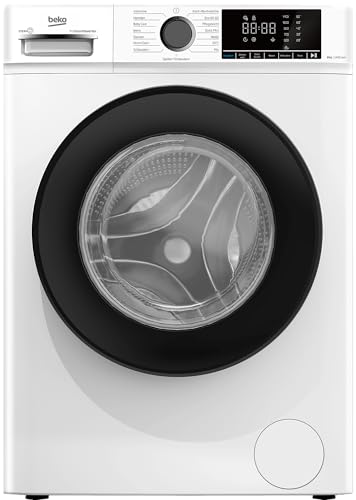 Beko BM3WFOE841PSA freistehende Waschmaschine, Waschvollautomat, 8 kg, 1400 U/min, mit AddXtra, SteamCure und Coldwash, Weiß