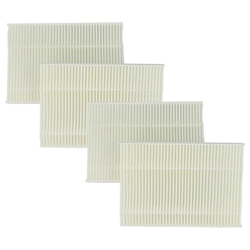vhbw Pollenfilter-Set 4x für Siemens Wäschetrockner Extraklasse Champion WTXL721K/07, WTXL721K/05, WTXL721K/01, weiß, optimale Luftreinigung von Staub und Pollen, Reinigung durch regelmäßigen Filterwechsel