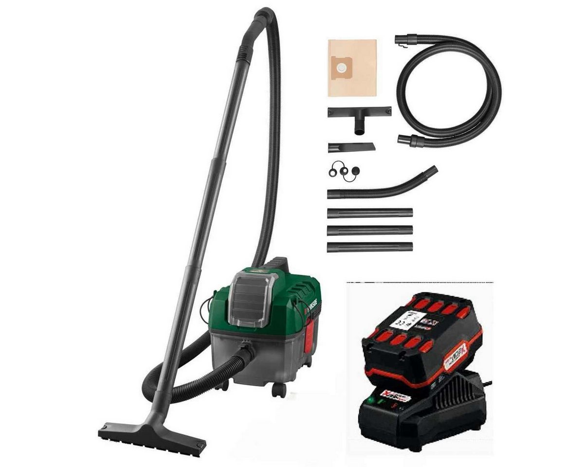 Parkside PAWD 20-Li A1, Akku-Nass-Trocken-Sauger mit 4.0 Ah Akku, 60 AirWatt Saugleistung, 8-Liter-Behälter, auch als Gebläse nutzbar