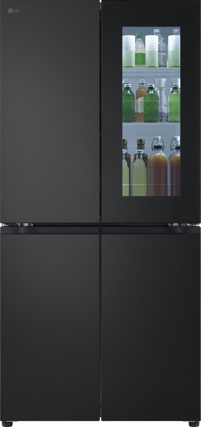 LG InstaView GMV860EPDE, Side-by-Side Kühlkombination mit 530 l, Total No Frost, LINEARCooling, schwarz