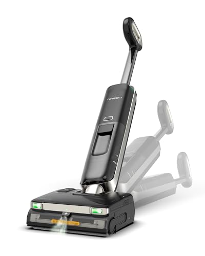 Tineco Floor ONE S9 Master, Nass Trockensauger mit StreakFree-Abzieher, ThermoBlast-Tech, 9,9 cm flaches Gehäuse, 23kPa Saugkraft, Flashdry-Selbstreinigung und 150° DustReveal-Licht