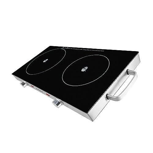 Gutfels DoppelKochplatte COOK 4010 Cerankochfeld 2 Platten 2800 W Herdplatte 2 Kochfelder