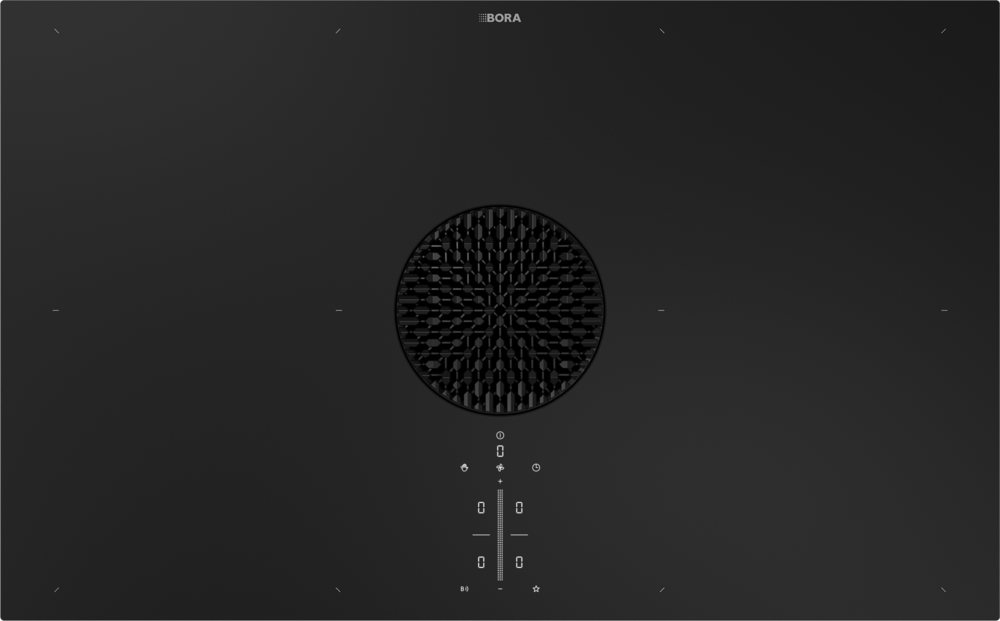 Bora X Pure Rough, Flächeninduktions-Kochfeld mit integriertem Dunstabzug, matte Glaskeramik, WLAN/Bluetooth, BORA Assist Funktionen