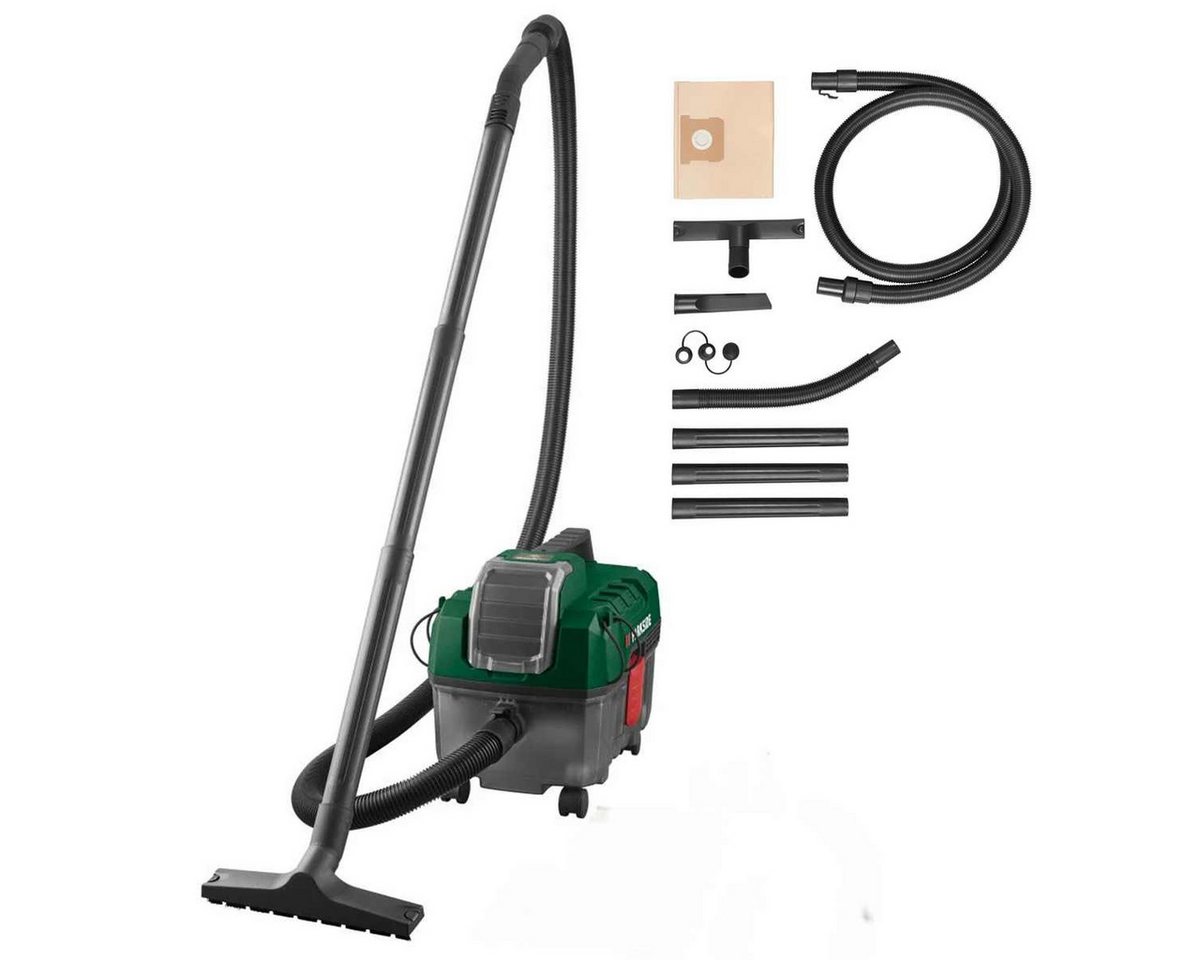 Parkside PAWD 20-Li A1, Akku-Nass-Trocken-Sauger mit 60 AirWatt Saugleistung, 8-Liter-Behälter, ohne Akku und Ladegerät