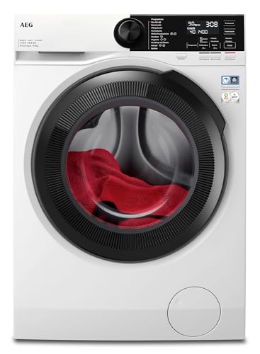 AEG Waschtrockner Serie 7000 ProSteam, 9 kg/5 kg, Dunkelgrau, EEKL D/A, NonStop 1kg-in-1h, Mengenautomatik, 1600 U/min, LWR7G65690