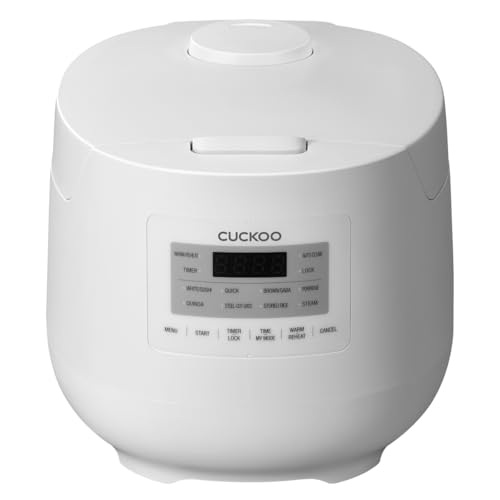 CUCKOO CR-0641F MICOM Reiskocher 1,08l, mit über 11 wählbaren Menüoptionen, abnehmbarem Deckel und Koch-/Warmhaltefunktion